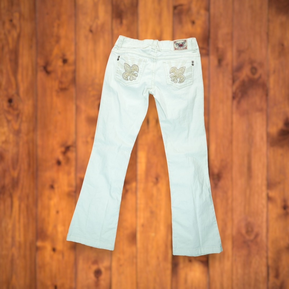 Vintage 90s YMI Women's Jeans Size 7 White Denim Stretch Y2K 1990s